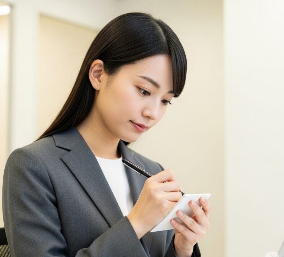 銀行員　朝礼