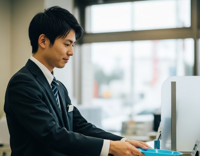 銀行員　忙しい日