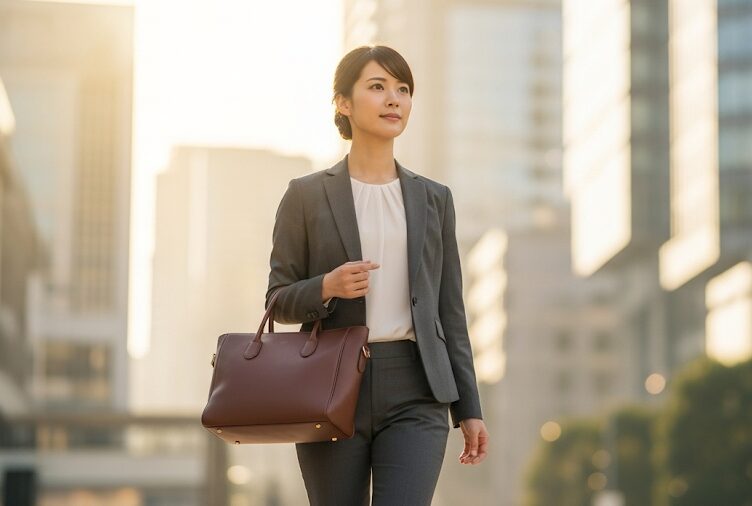 銀行員　女性　スーツ