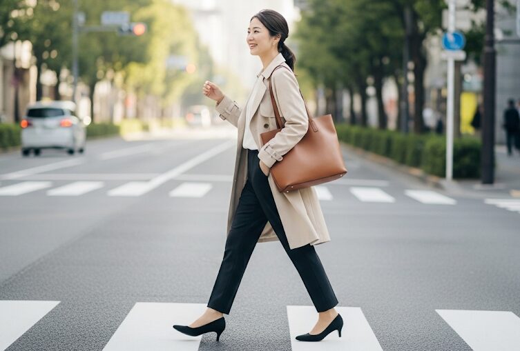 銀行員　女性　　服装　通勤